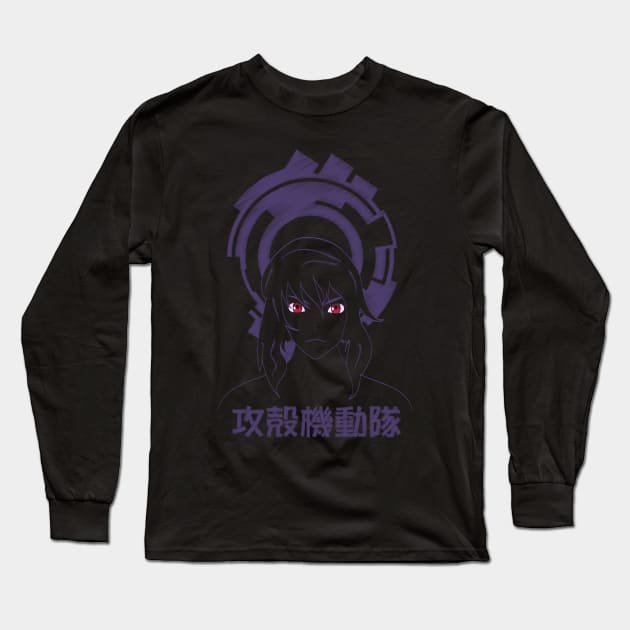 Motoko Black Long Sleeve T-Shirt by jaheira